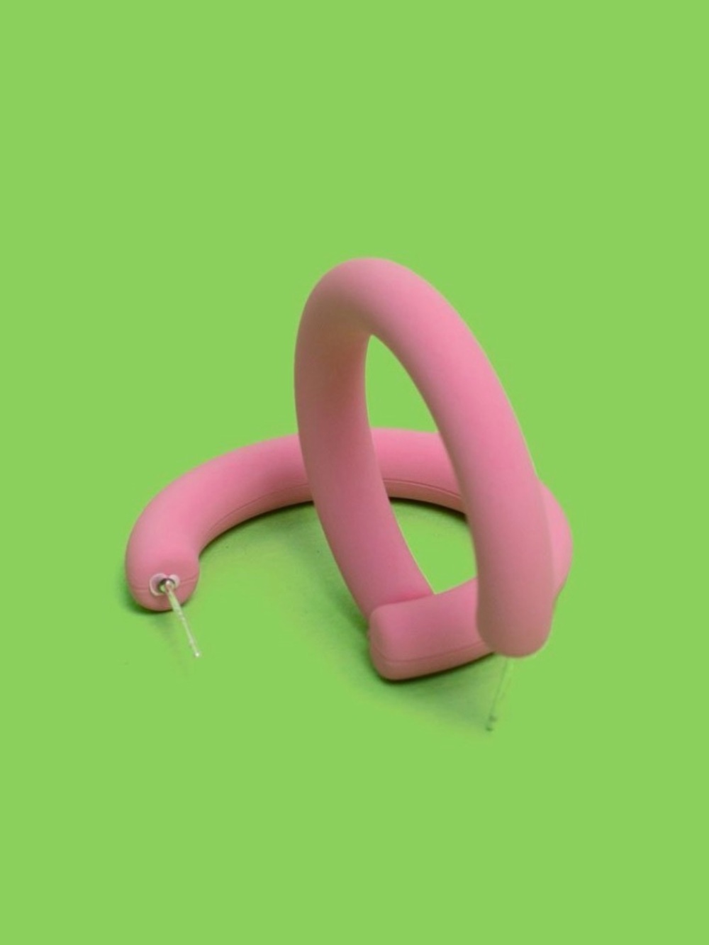 NWT Matte Pink Hoop Earrings - Women's Fashion Accessory